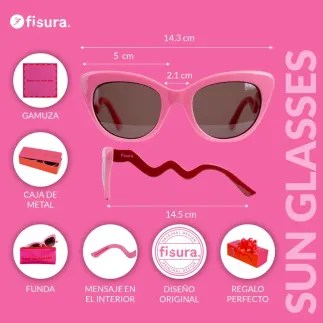Gafas de Sol Mujer UV400 Rosa | Better Late Than Ugly Originales